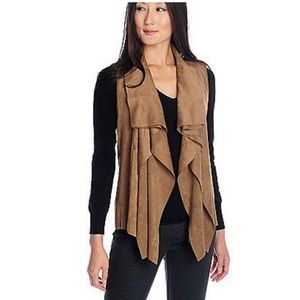 Marc Brouwer Faux Suede Vest Sz S